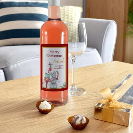 Personalised Me to You Christmas Presents Rosé Wine Extra Image 1